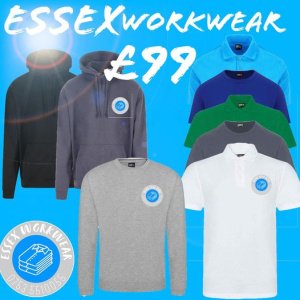2 Hoodies, 1 Sweatshirt, and 5 polos or T-shirts