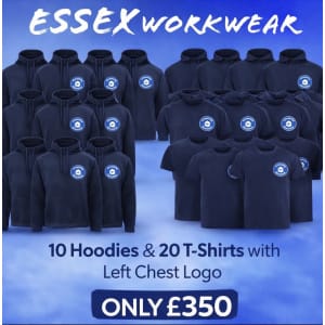 10 Hoodies & 20 T-Shirts with Left Chest Logo